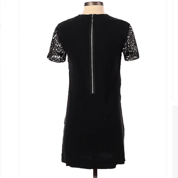 ROBERT Rodriguez Black Silk Short Sleeve Dress Size 2 - Picture 2 of 3